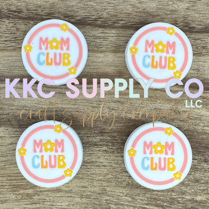 Mom Club Silicone Focal Bead