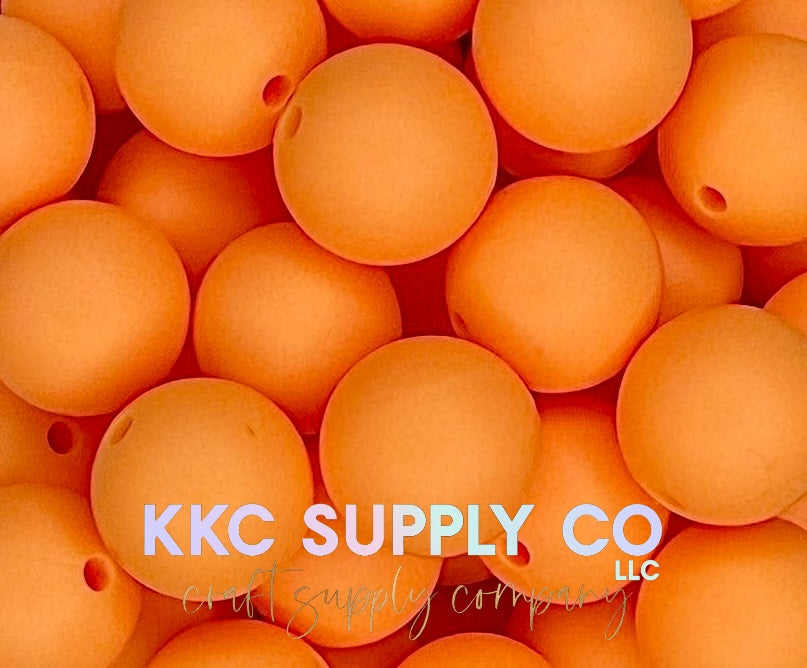 SS65-Creamsicle Solid Silicone Beads