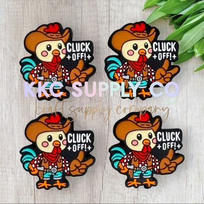 Cluck Off Silicone Focal Bead