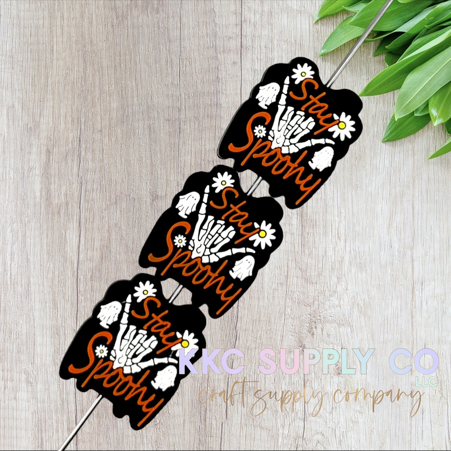 Stay Spooky Silicone Focal Bead