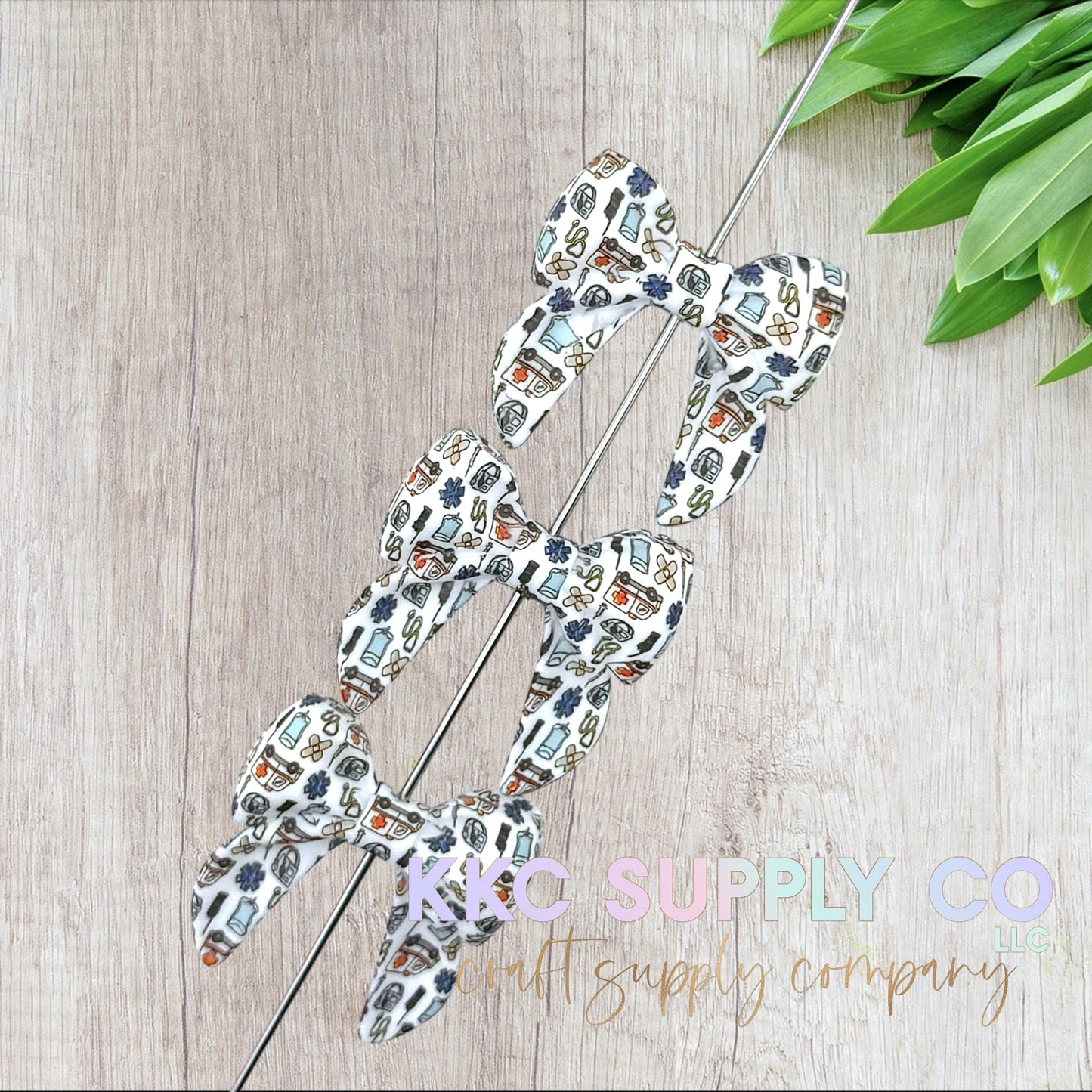 SP262-First Aid Bow Silicone Focal Bead