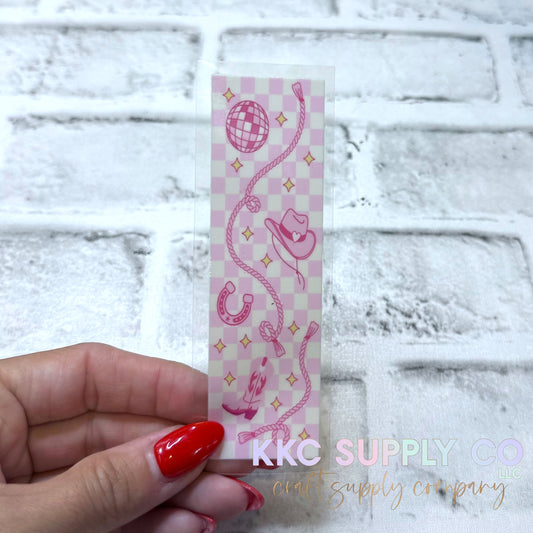 PW73-Pink Cowgirl UV DTF Pen Wrap