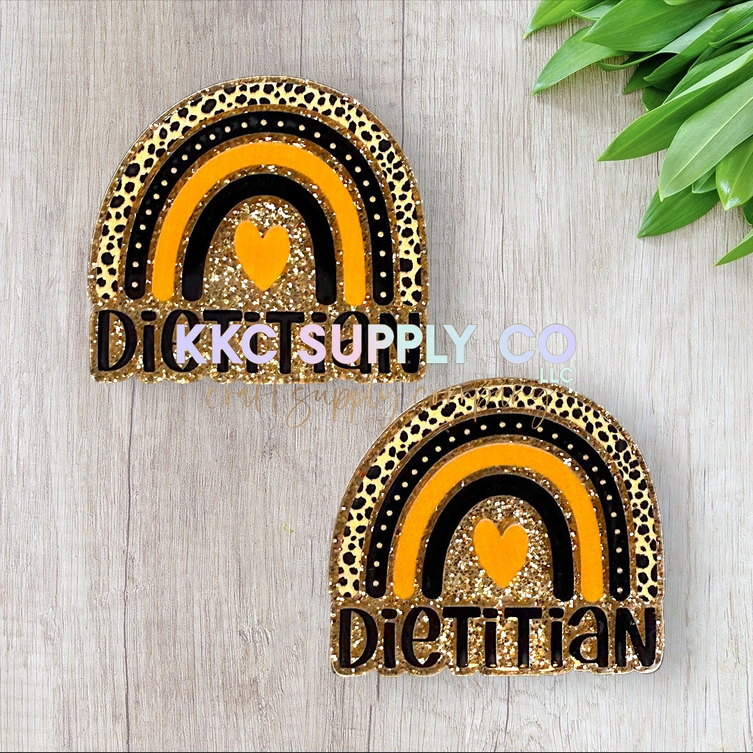 AT149-Dietician-Acrylic Badge Reel Topper