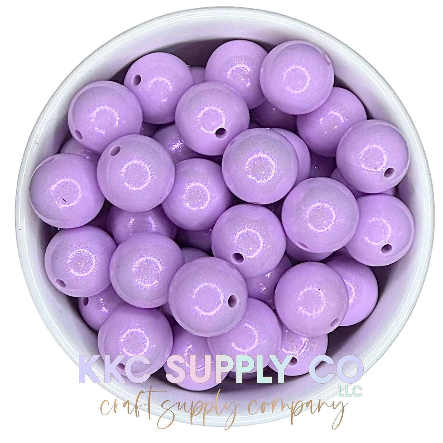 COS27-Chameleon Opal Mint Purple Solid Silicone Bead 15mm