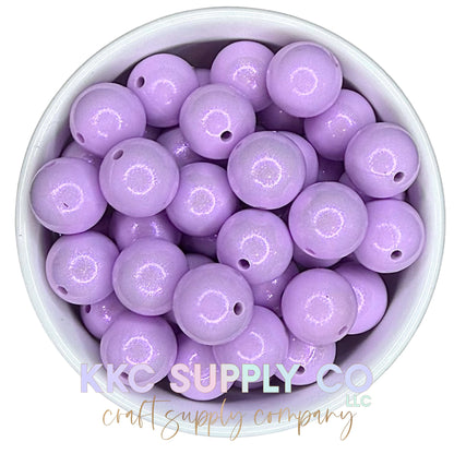 COS27-Chameleon Opal Mint Purple Solid Silicone Bead 15mm