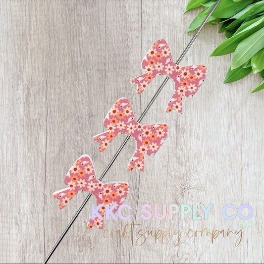 Boho Halloween Buddy Bow Silicone Focal Bead