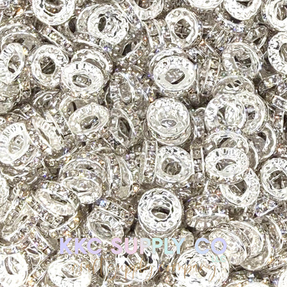 Large Hole Spacer Beads 12mm - 10 count