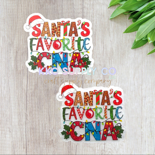 AT555-Santa's Favorite CNA-Acrylic Flatback