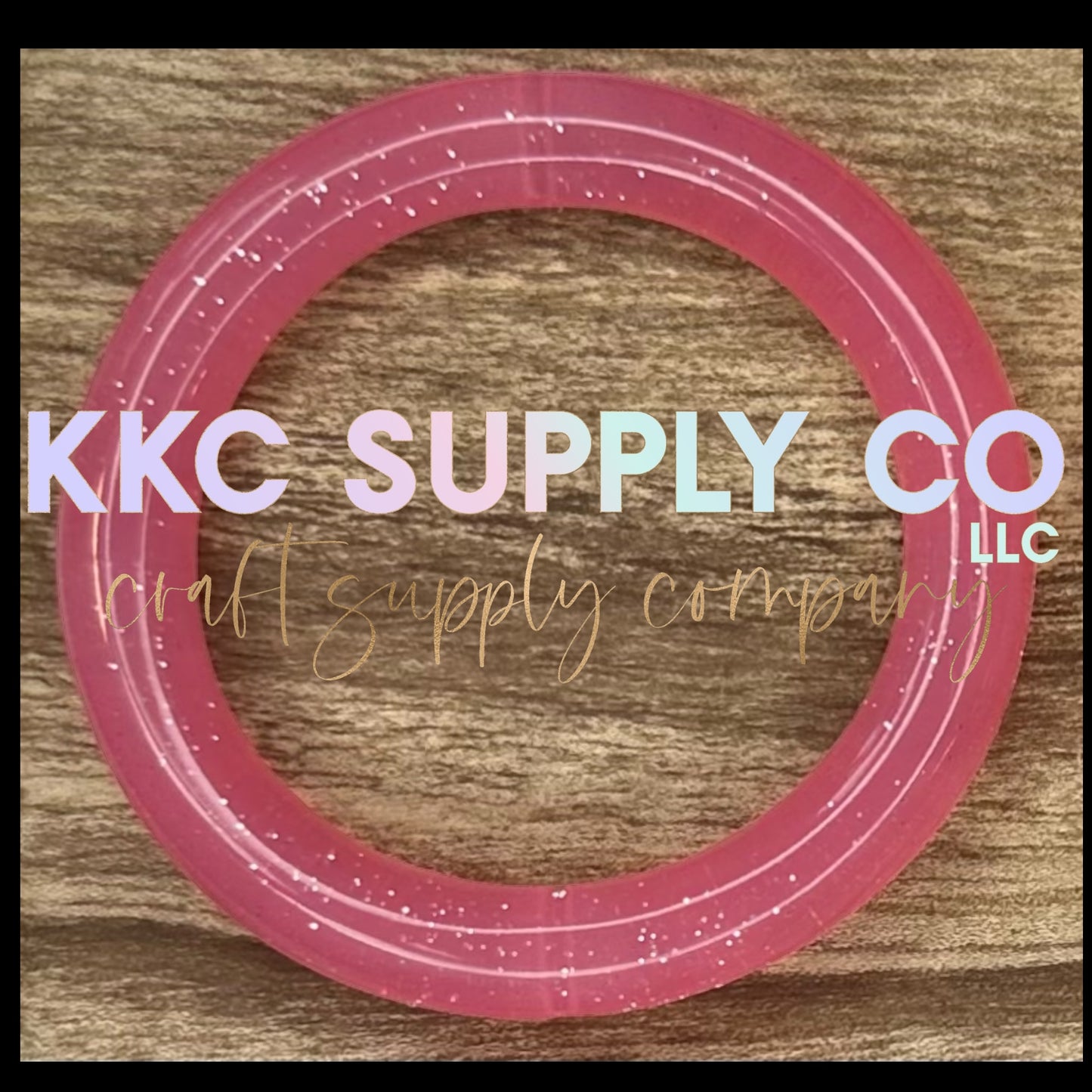 SG03-Watermelon Jelly Glitter 65mm Silicone Ring