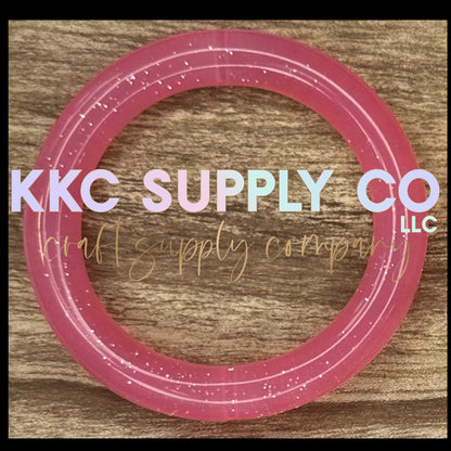 SG03-Watermelon Jelly Glitter 65mm Silicone Ring