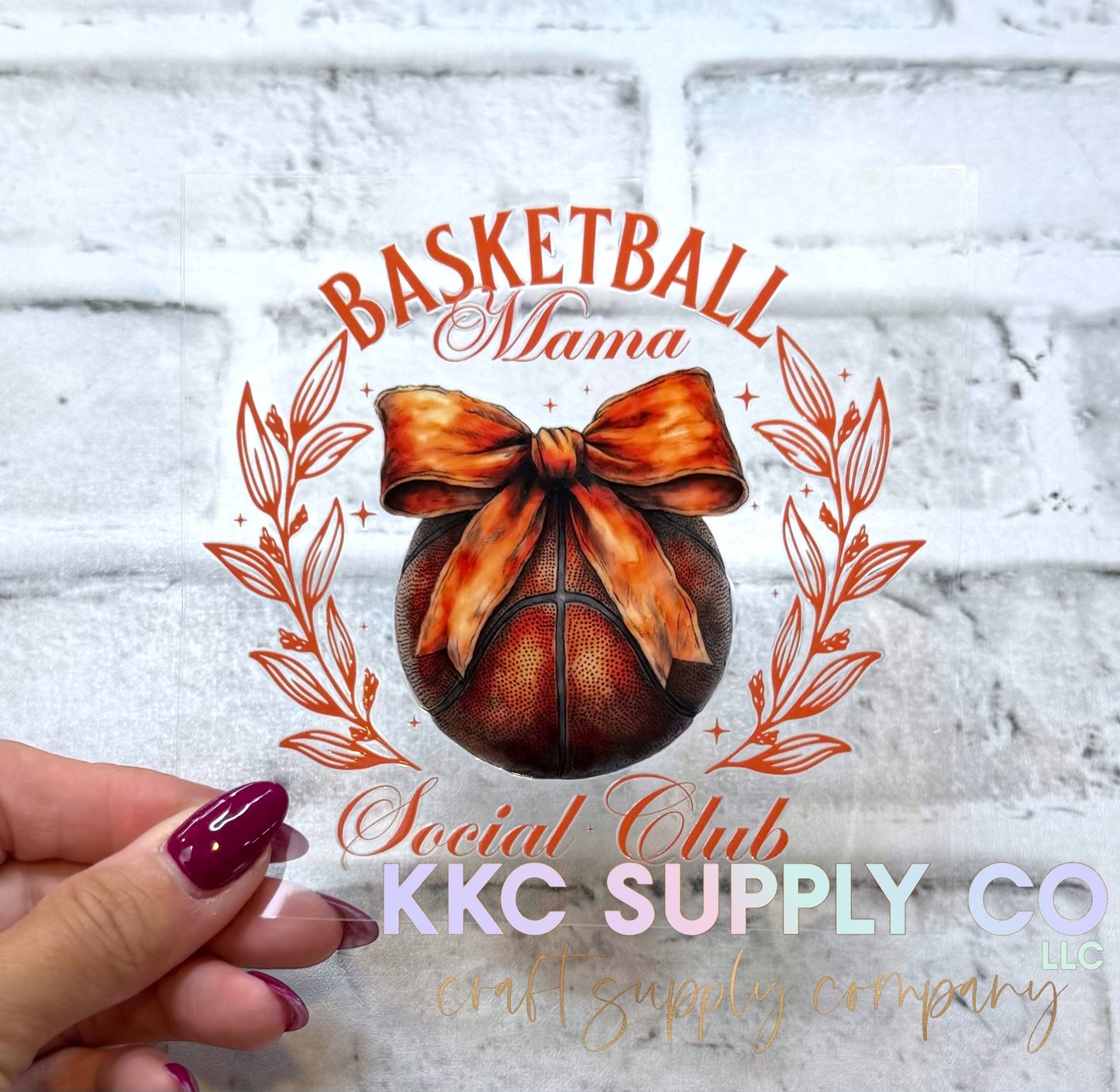 UV1674-Basketball Mama Social Club 16oz UV DTF Decal