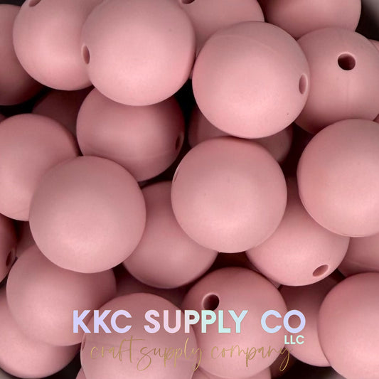 SS71-Soft Peony Solid Silicone Beads