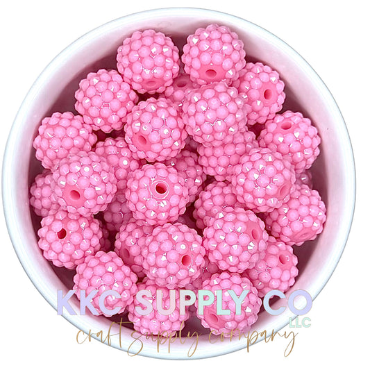 Jelly Light Pink Acrylic Rhinestone Bead 16mm or 20mm