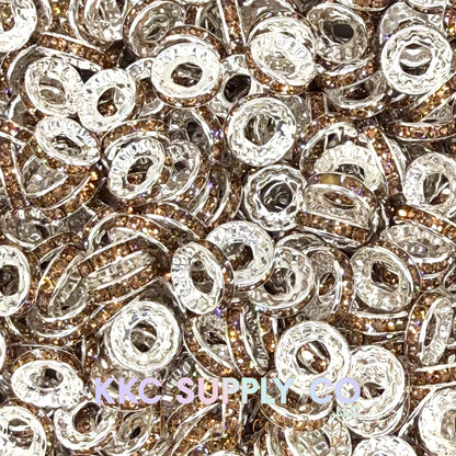 Large Hole Spacer Beads 12mm - 10 count