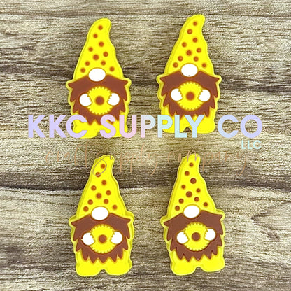 Sunflower Gnome Silicone Focal Bead