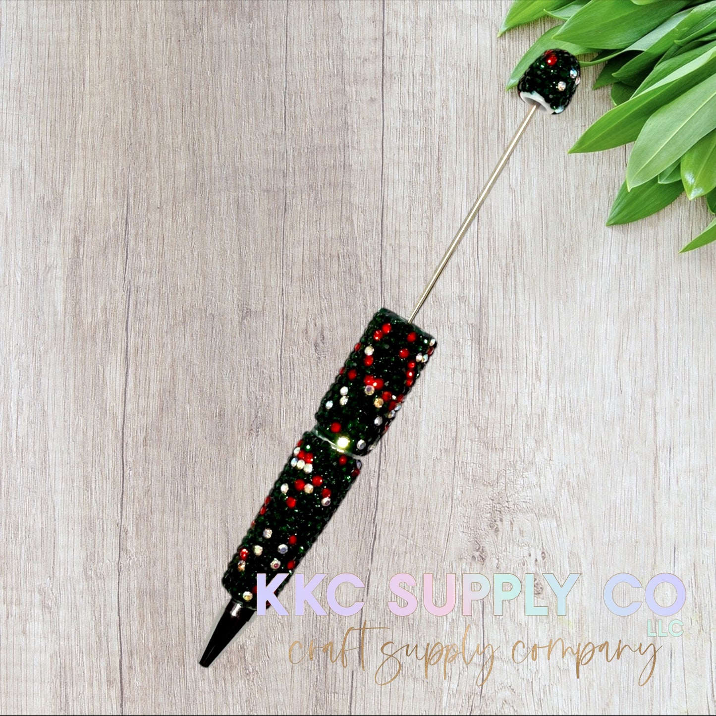 Rhinestone Dotted Beadable Pen