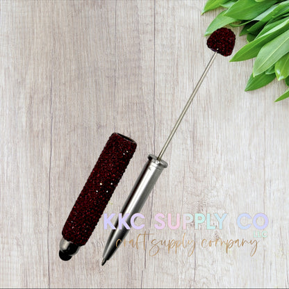 Rhinestone Beadable Stylus/Pen Combo