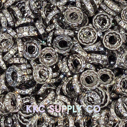 Large Hole Spacer Beads 12mm - 10 count