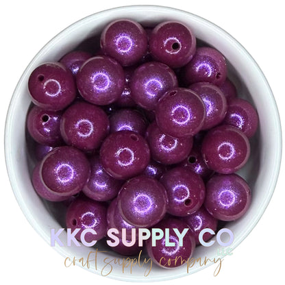 COS45-Chameleon Opal Maroon Solid Silicone Bead 15mm
