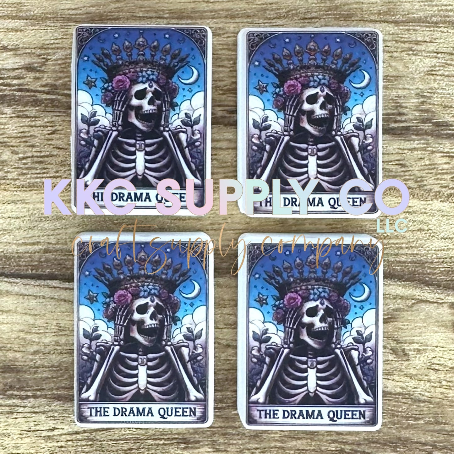 “The Drama Queen” Tarot Card Silicone Focal Bead