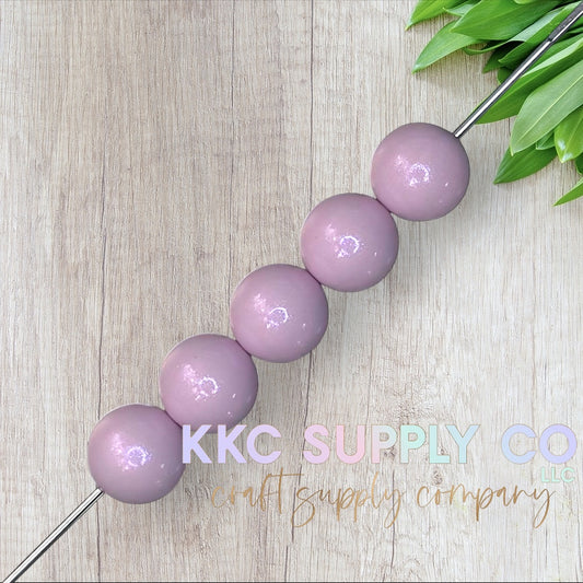 COS03-Chameleon Opal Frosted Lilac Solid Silicone Bead