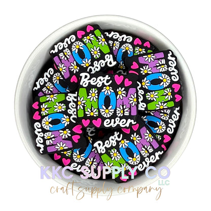 Best Mom Ever Silicone Focal Bead