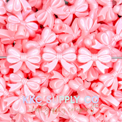 Opal Bows (Horizontal) Silicone Focal Bead