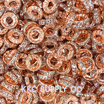 Large Hole Spacer Beads 12mm - 10 count