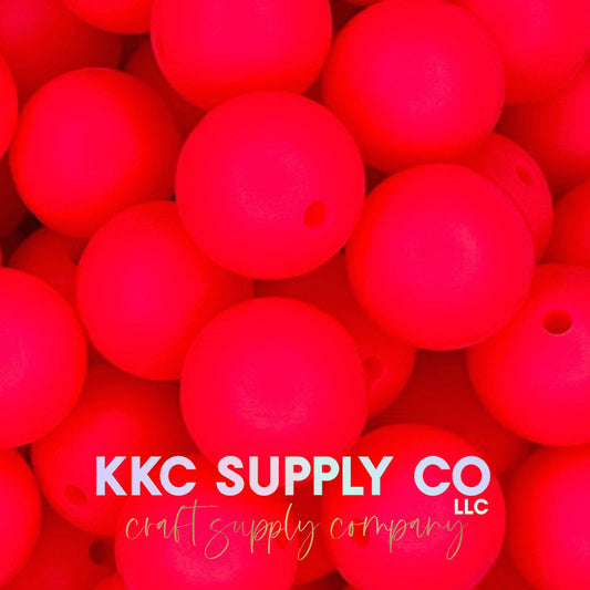 SS48-Electric Pink Solid Silicone Beads