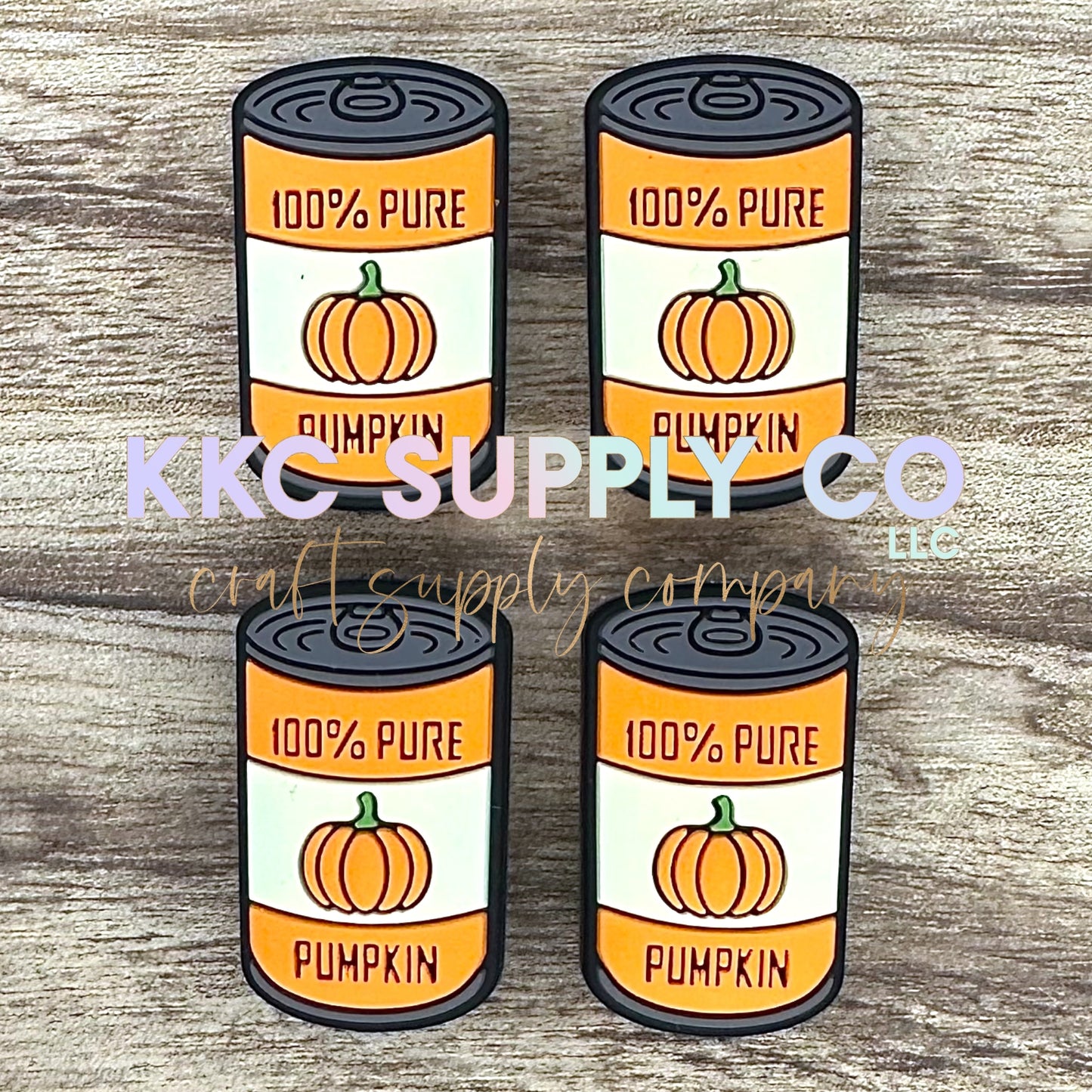 100% Pure Pumpkin Silicone Focal Bead