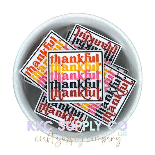 Thankful Silicone Focal Bead