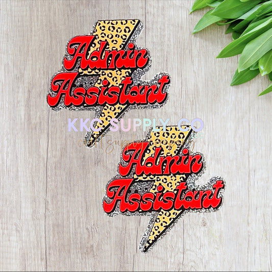 AT495-Admin Assistant-Acrylic Flatback