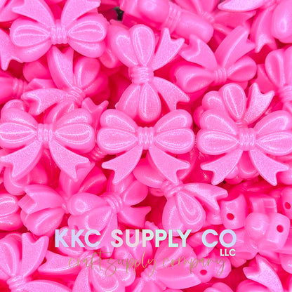 Opal Bows (Horizontal) Silicone Focal Bead