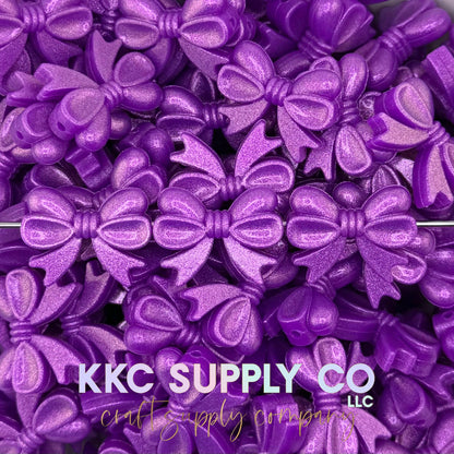 Opal Bows (Horizontal) Silicone Focal Bead