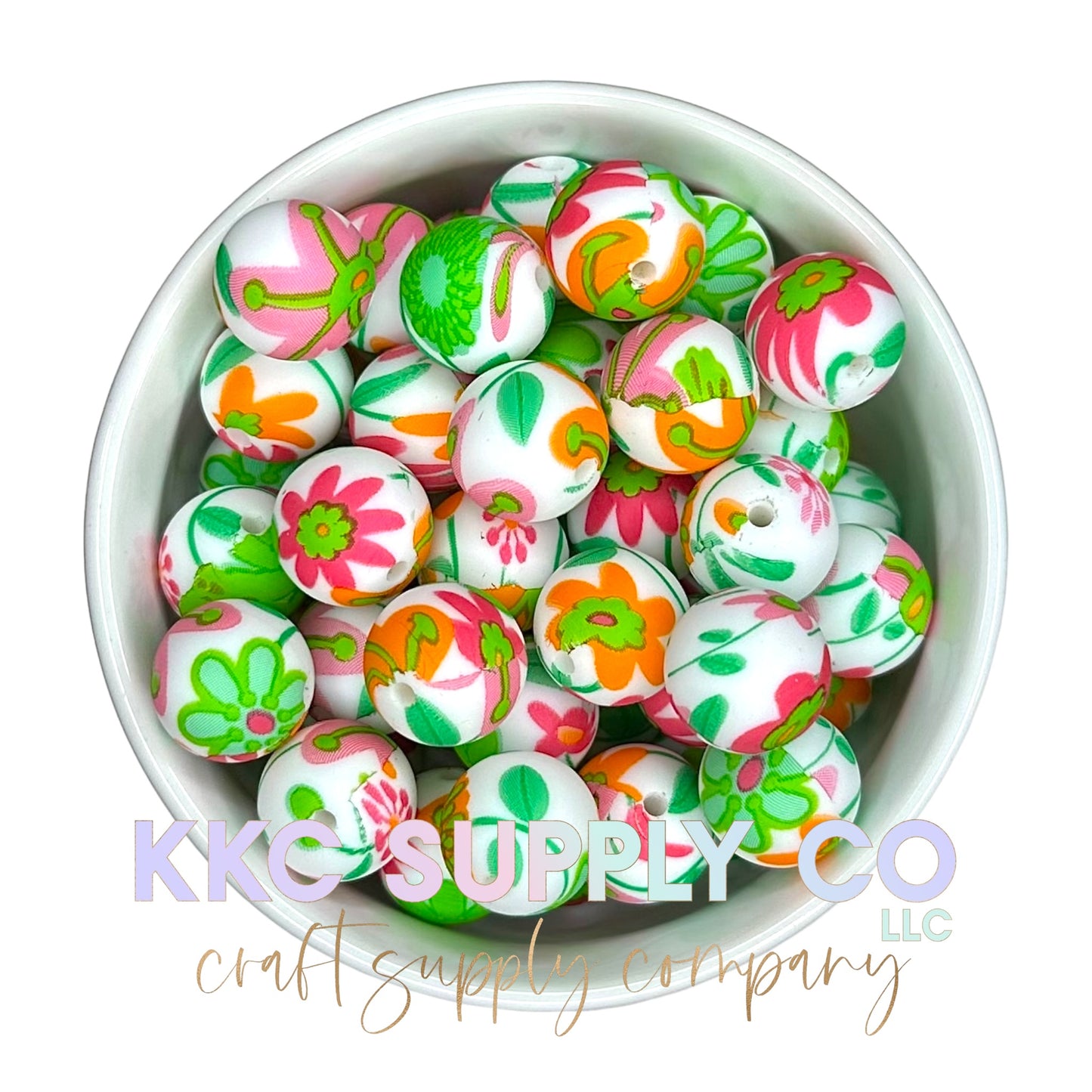 SP145-Electric Paradise Silicone Bead 15mm