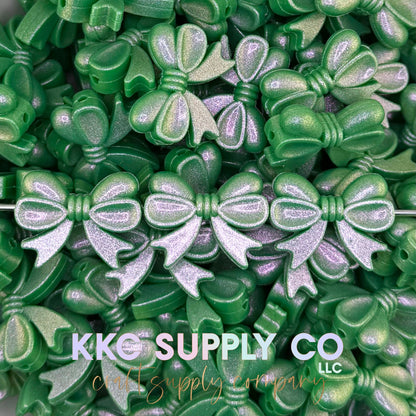 Opal Bows (Horizontal) Silicone Focal Bead