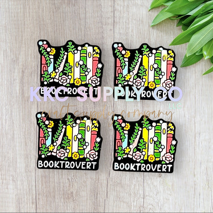 Booktrovert Silicone Focal Bead