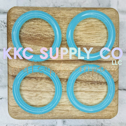 SG07-Aqua Blue Jelly Glitter 65mm Silicone Ring