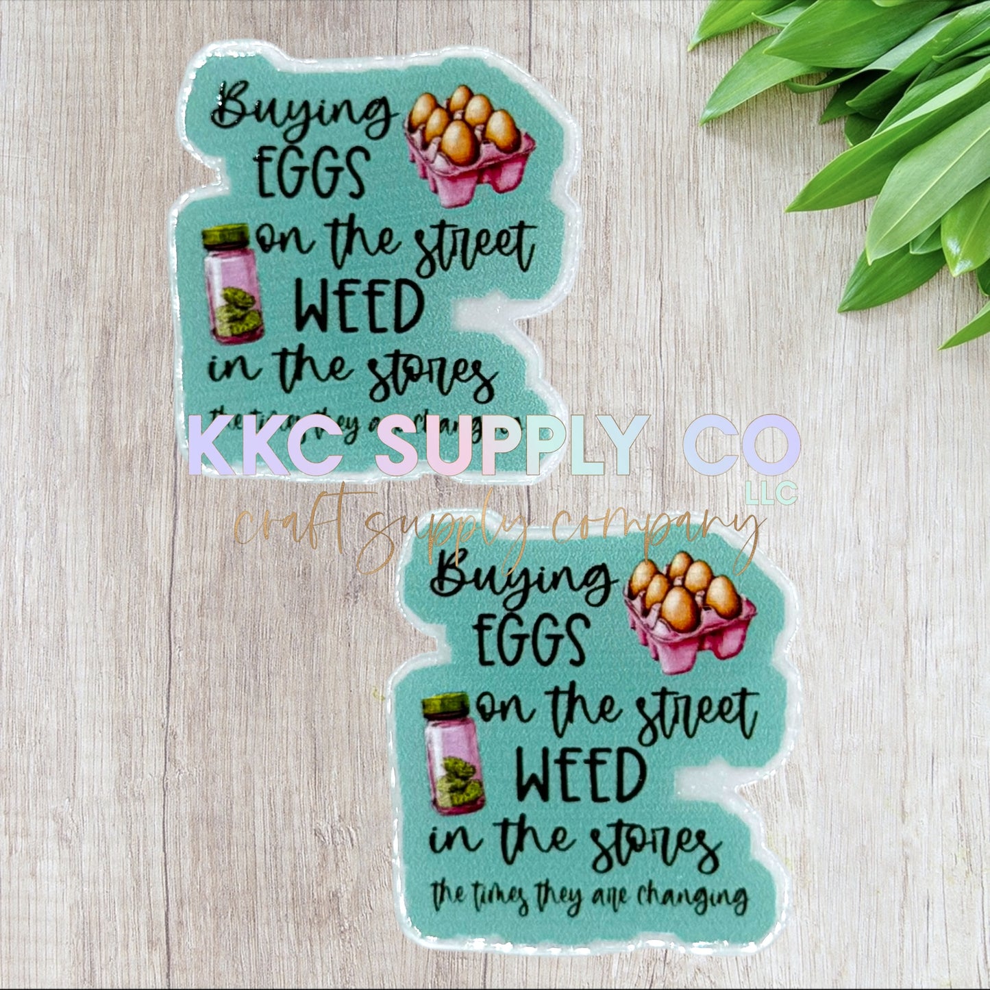 AT281-Buying Eggs In The Streets-Acrylic Flatback