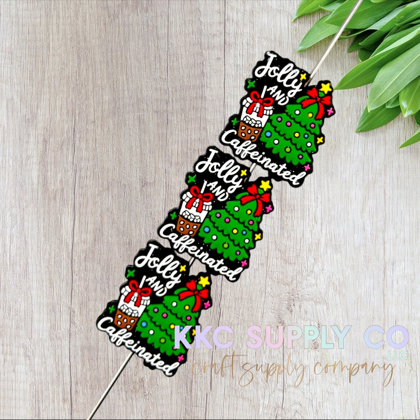 Jolly and Caffeinated Silicone Focal Bead