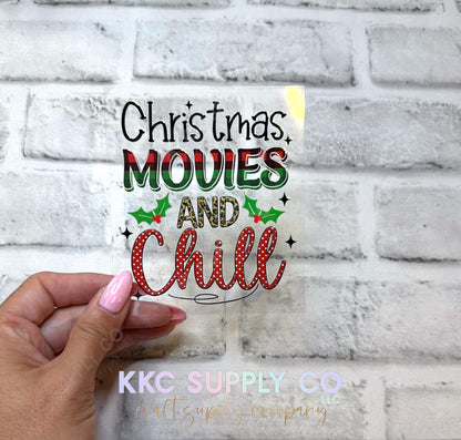 UV16626-Christmas Movies & Chill UV DTF Decal