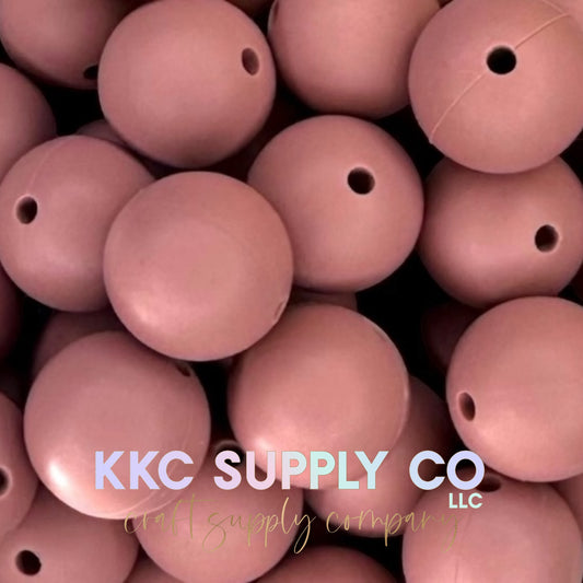 SS54-Blush Solid Silicone Beads