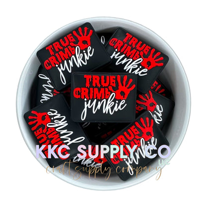 True Crime Junkie Silicone Focal Bead