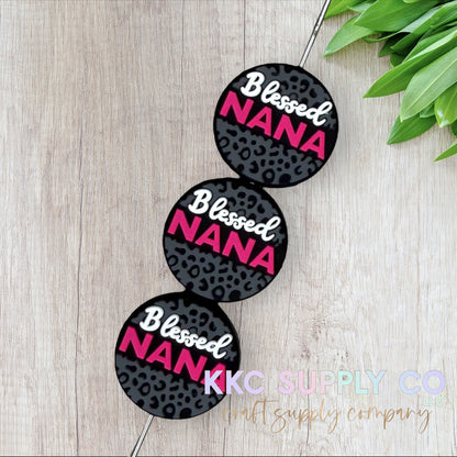 Blessed Nana Silicone Focal Bead