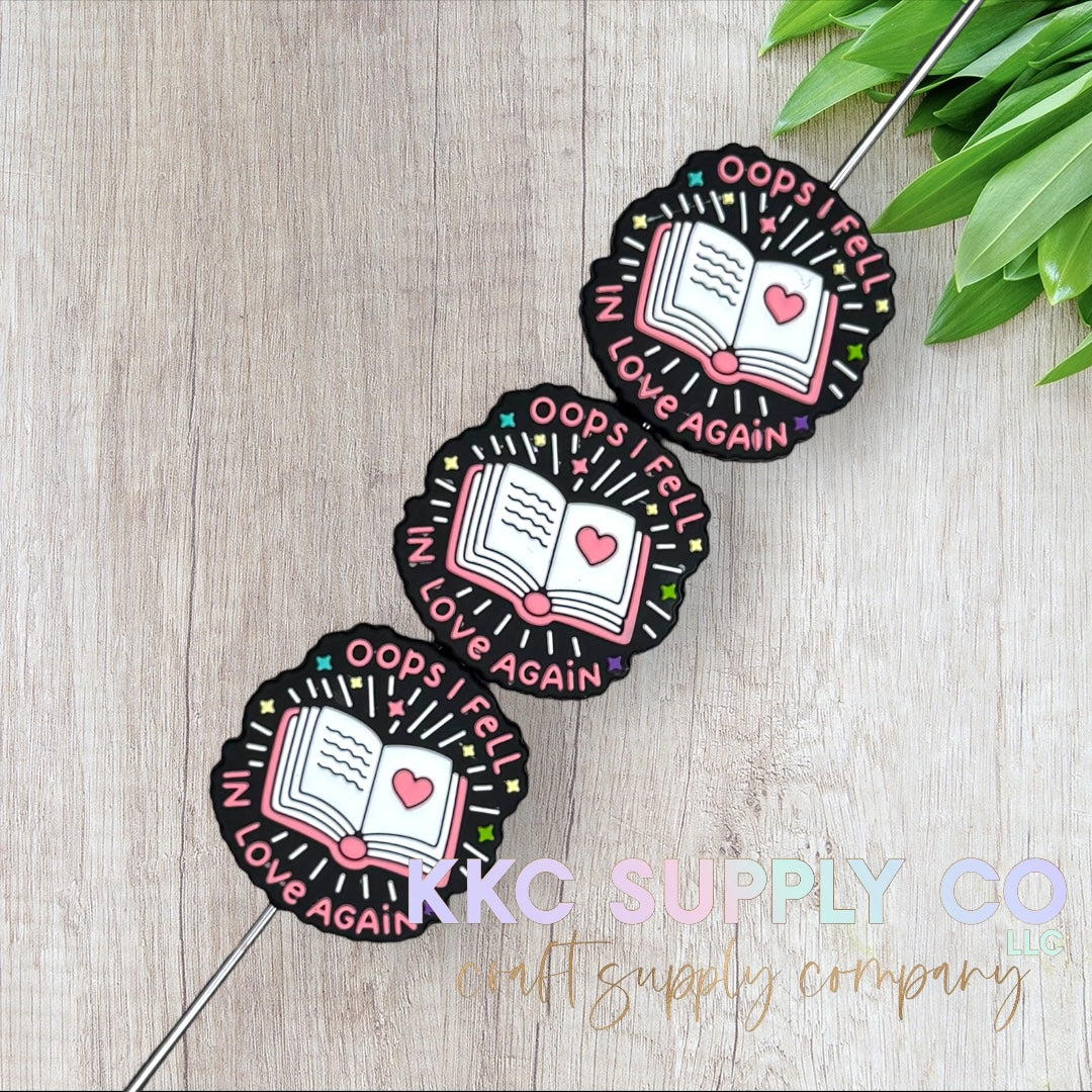 Oops I Fell In Love Again Silicone Focal Bead