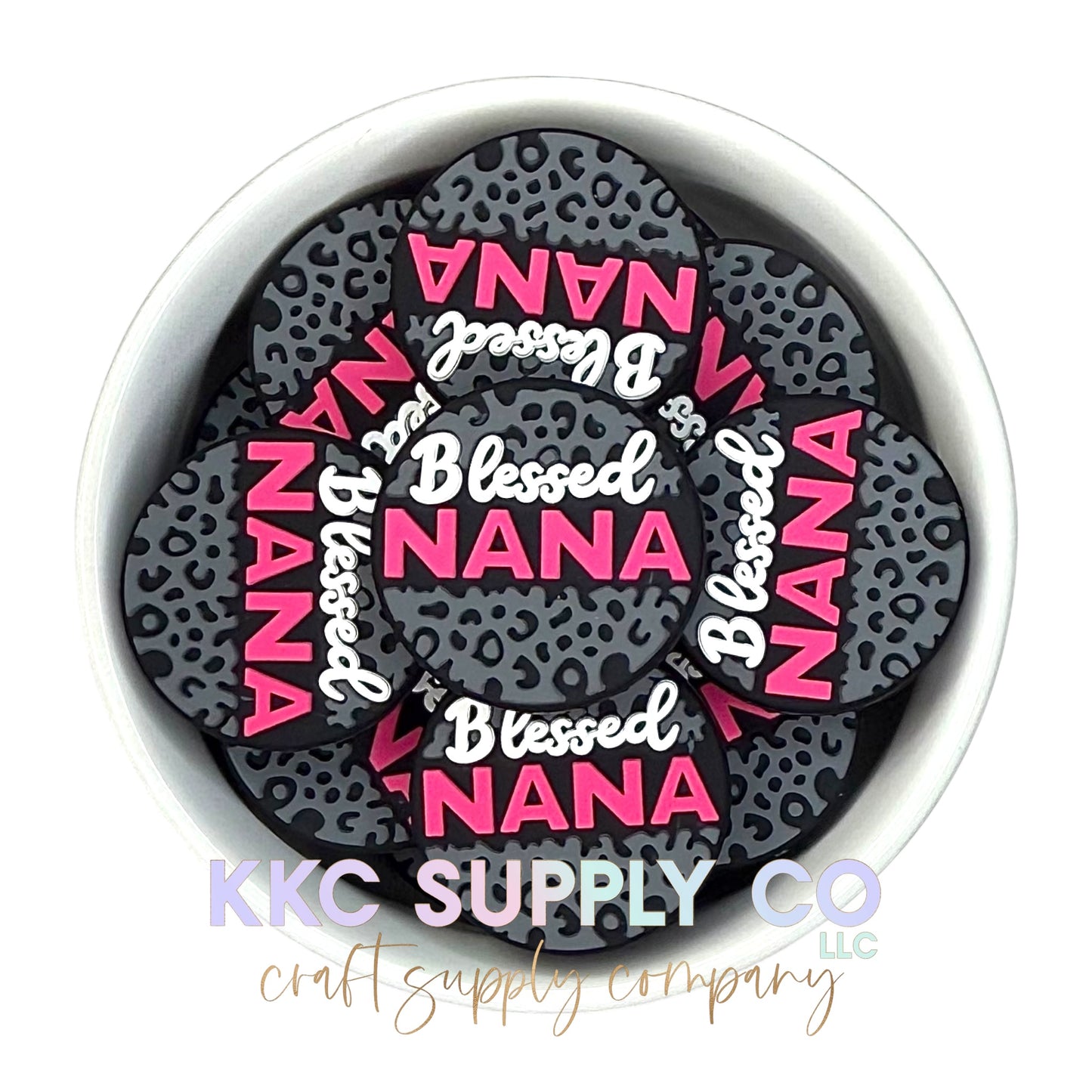 Blessed Nana Silicone Focal Bead