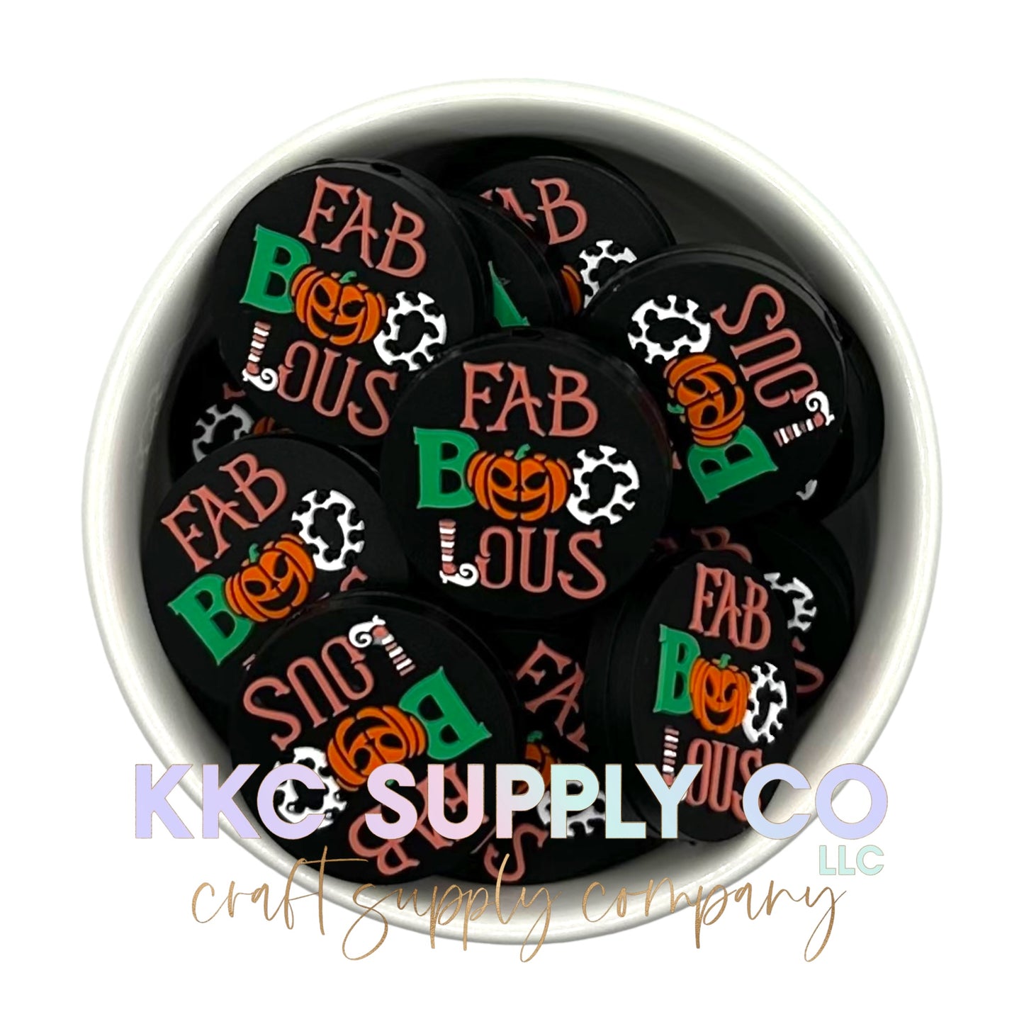 Fab-BOO-lous Silicone Focal Bead