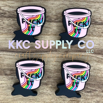 F@ck It Bucket Silicone Focal Bead