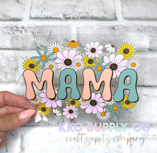 UV16669-Floral Mama UV DTF Decal