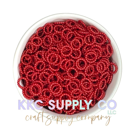 Red Pearl Spacer Bead-10mm